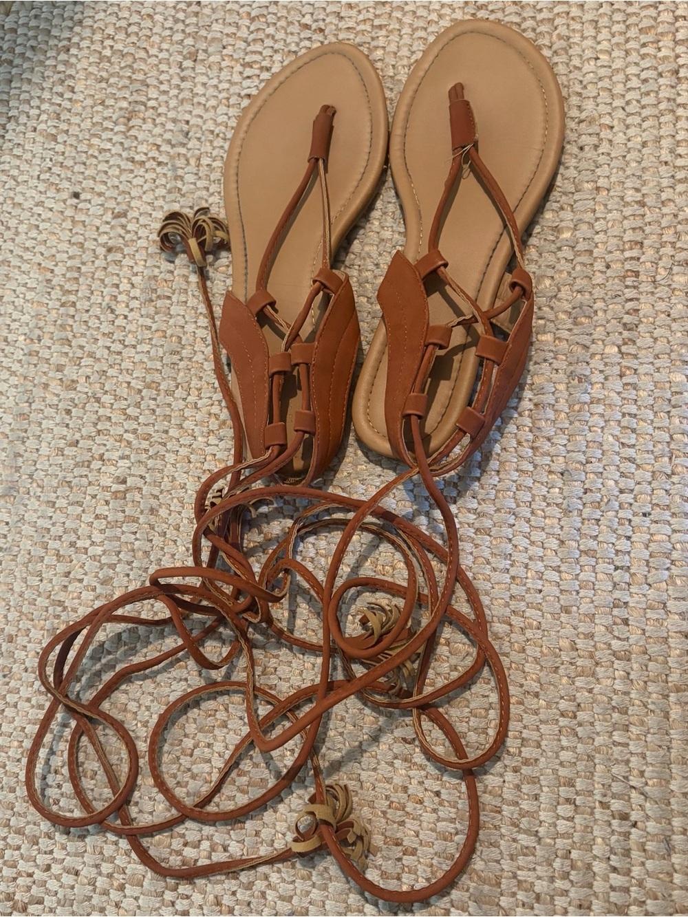 Forever 21 Gladiator Sandals with Fringe Tassel